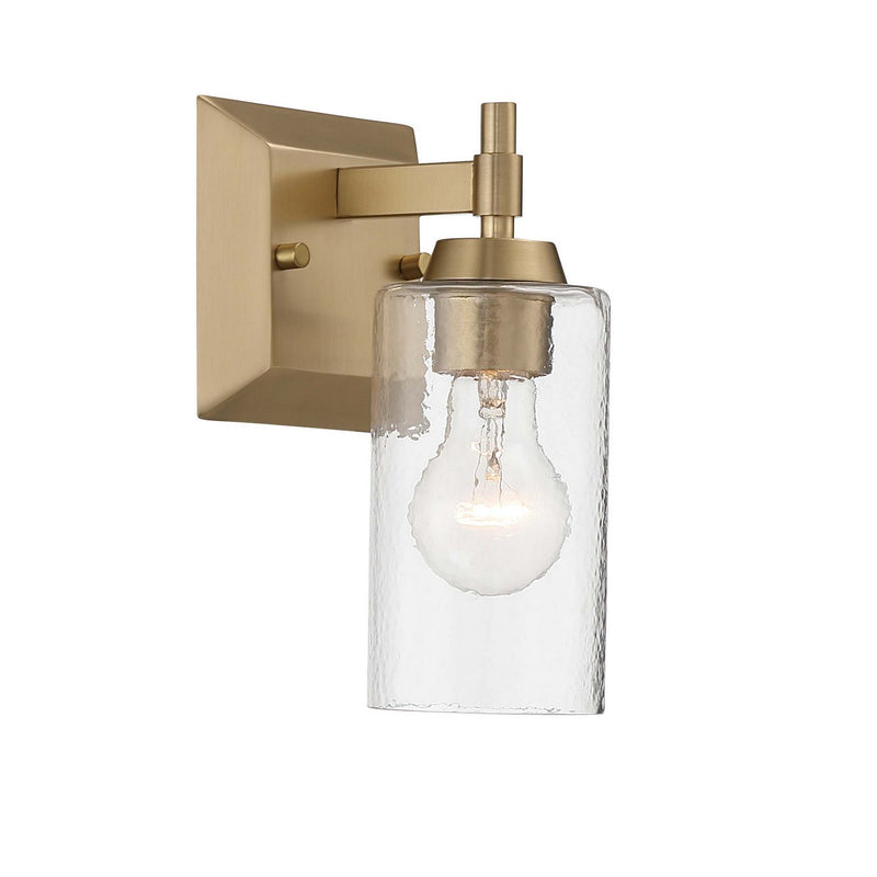 Golden 5189-WSC BCB-HWG One Light Wall Sconce Vanity, Brushed Champagne Brass