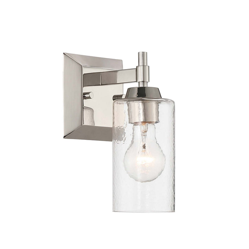 Golden 5189-WSC PN-HWG One Light Wall Sconce Vanity, Polished Nickel