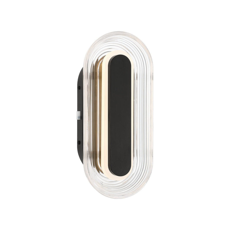 Golden 5910-OWL13 BLK LED Outdoor Wall Mount, Matte Black