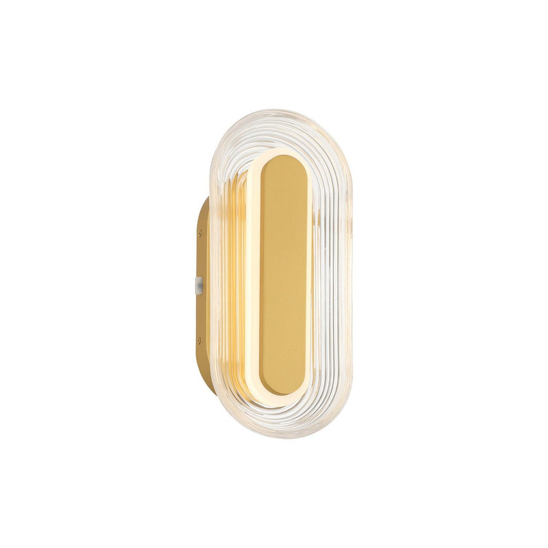 Golden 5910-OWL13 SBG LED Outdoor Wall Mount, Satin Brushed Gold