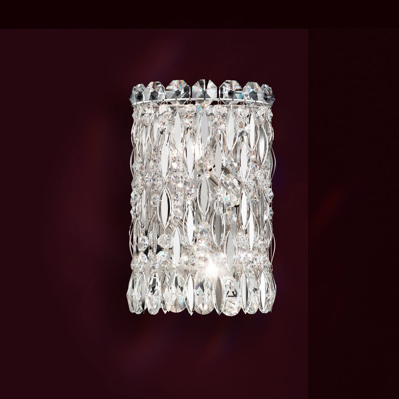Schonbek RS8333N-48S Two Light Wall Sconce, Antique Silver
