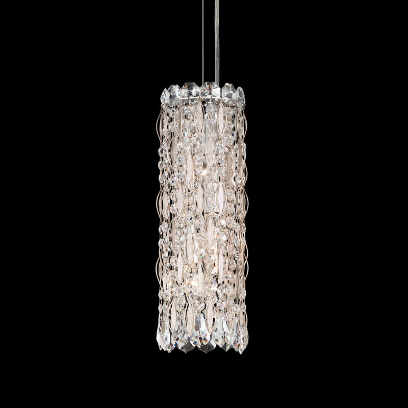 Schonbek RS8341N-401S Three Light Mini Pendant, Stainless Steel