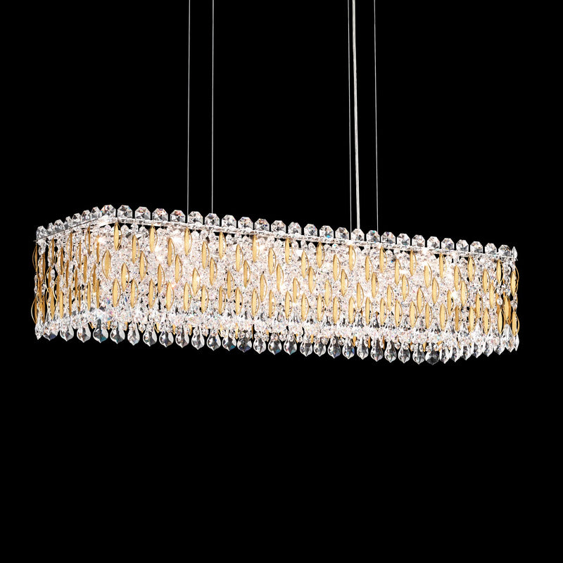 Schonbek RS8344N-06S 13 Light Linear Pendant, White