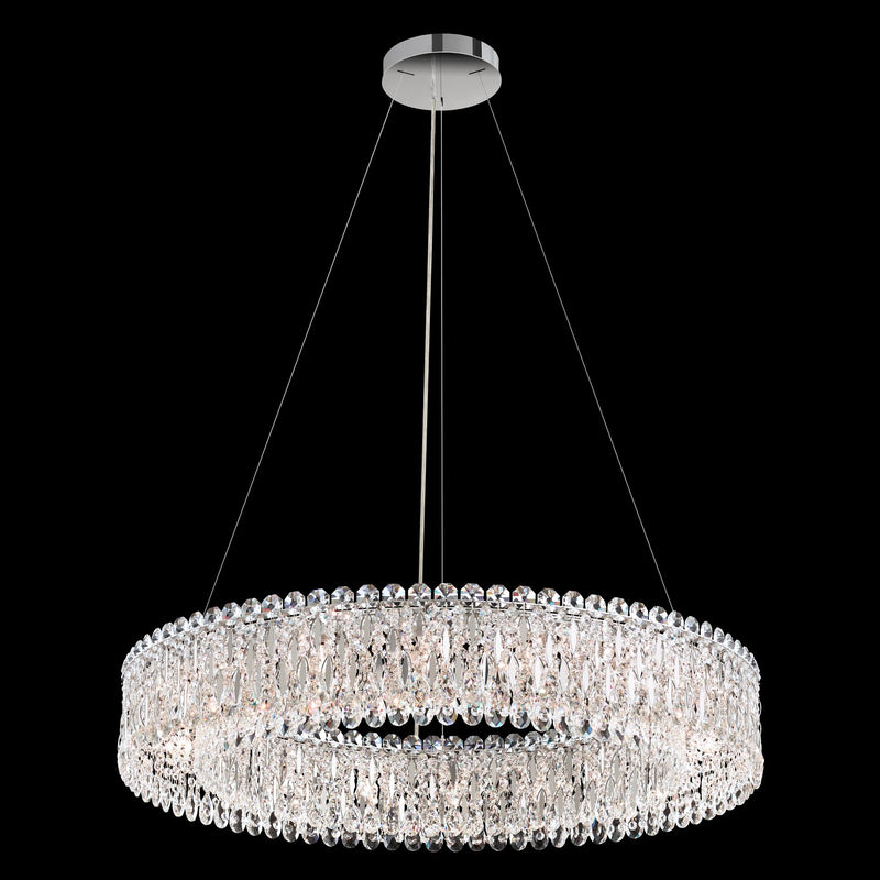 Schonbek RS8349N-51S 18 Light Pendant, Black