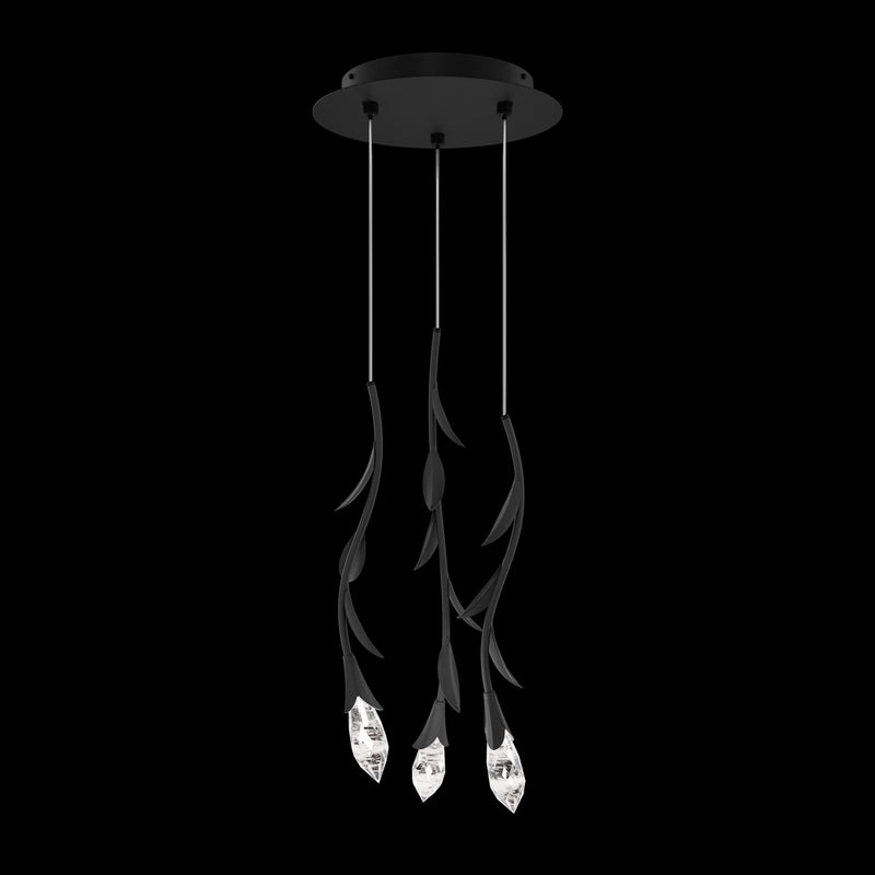 Schonbek S2403-48OH LED Pendant, Antique Silver