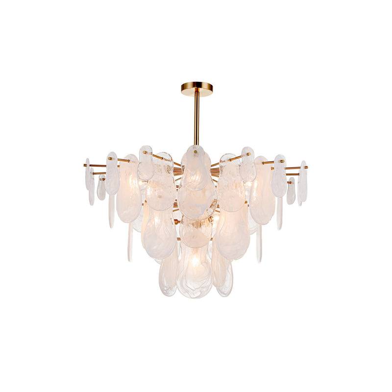 Terracotta Designs H24101L-10 Ten Light Chandelier, Antique Brass