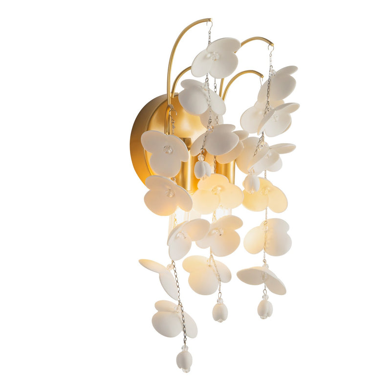Terracotta Designs W26120-2 Two Light Wall Sconce, Siena Gold