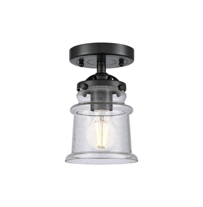 Innovations 284-1C-OB-G184S One Light Semi-Flush Mount, Oil Rubbed Bronze