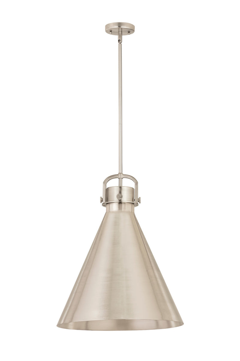 Innovations 410-1SL-SN-M411-18SN One Light Pendant, Satin Nickel