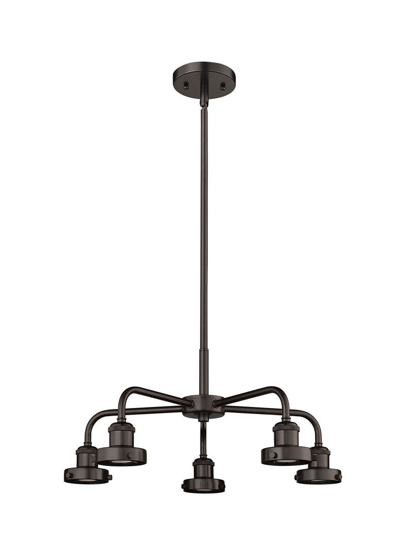 Innovations 916-5CR-OB Five Light Chandelier, Oil Rubbed Bronze