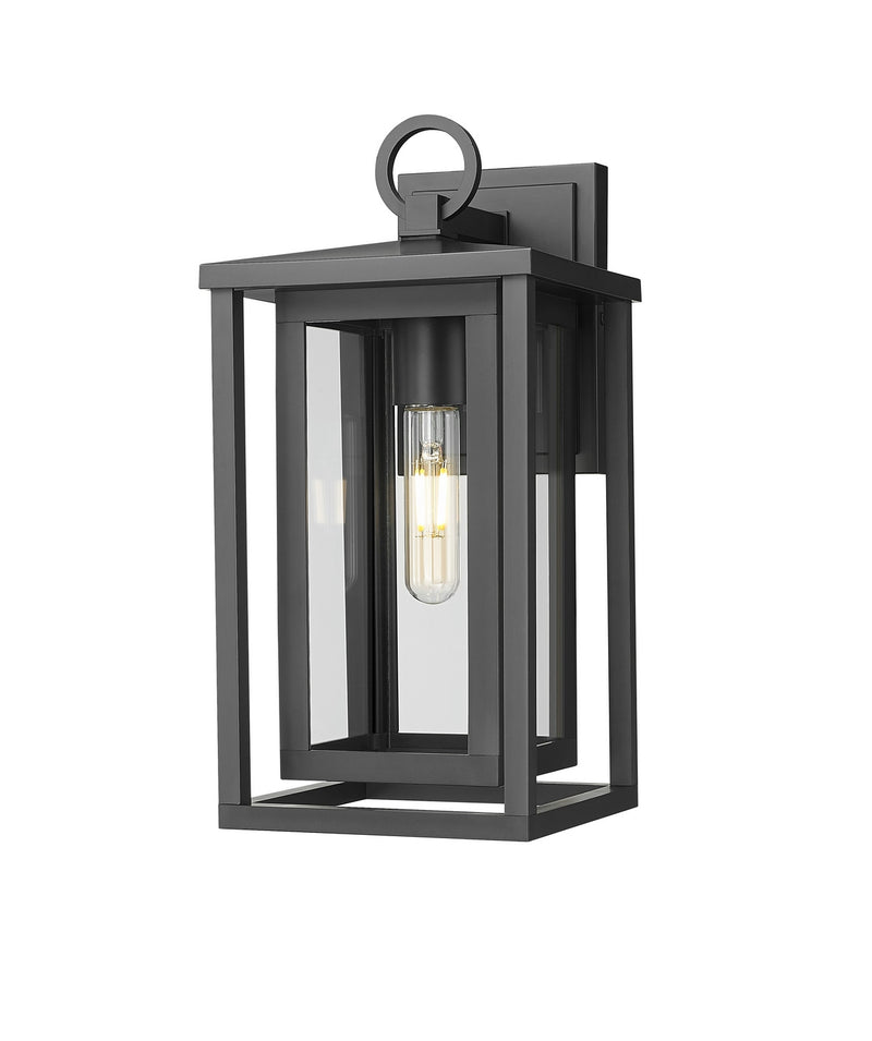 Innovations 9950-1W-BK-14-CL One Light Wall Sconce, Matte Black
