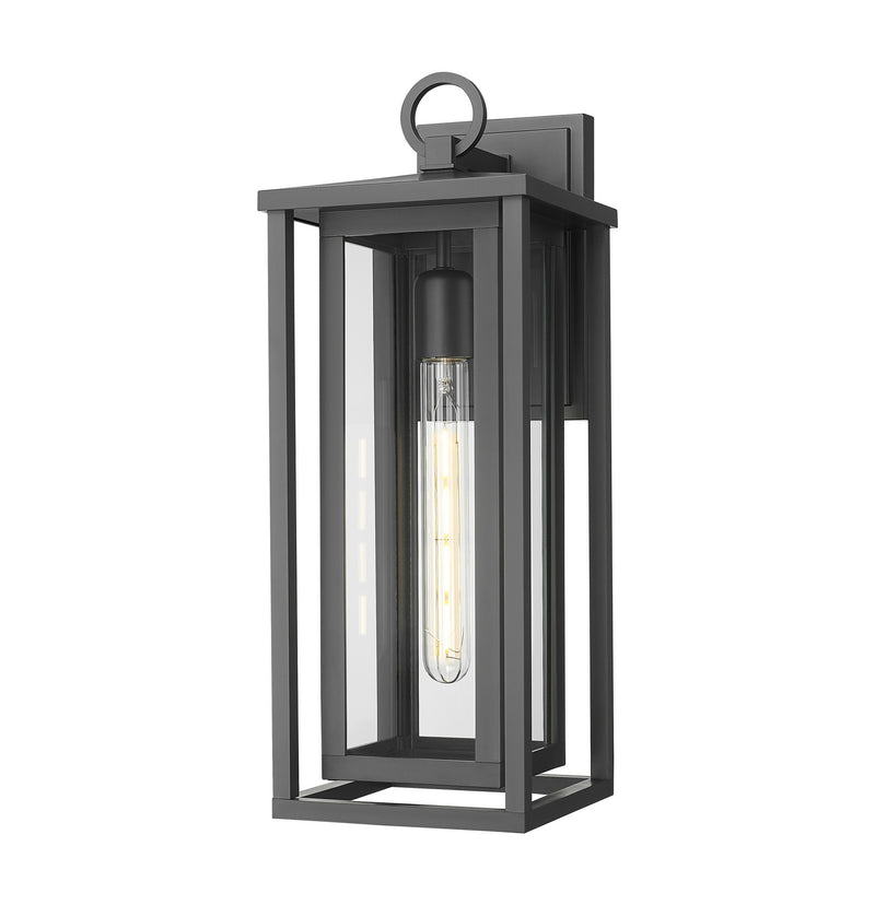 Innovations 9950-1W-BK-18-CL One Light Wall Sconce, Matte Black