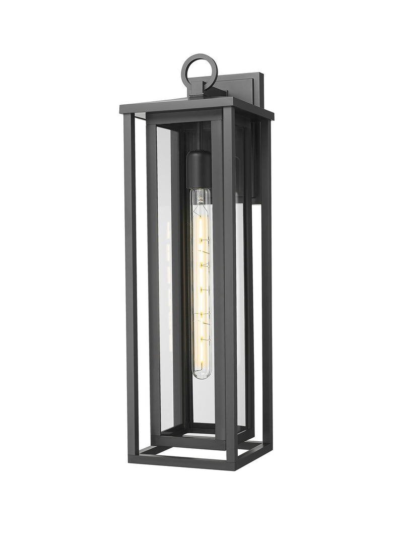 Innovations 9950-1W-BK-23-CL One Light Wall Sconce, Matte Black