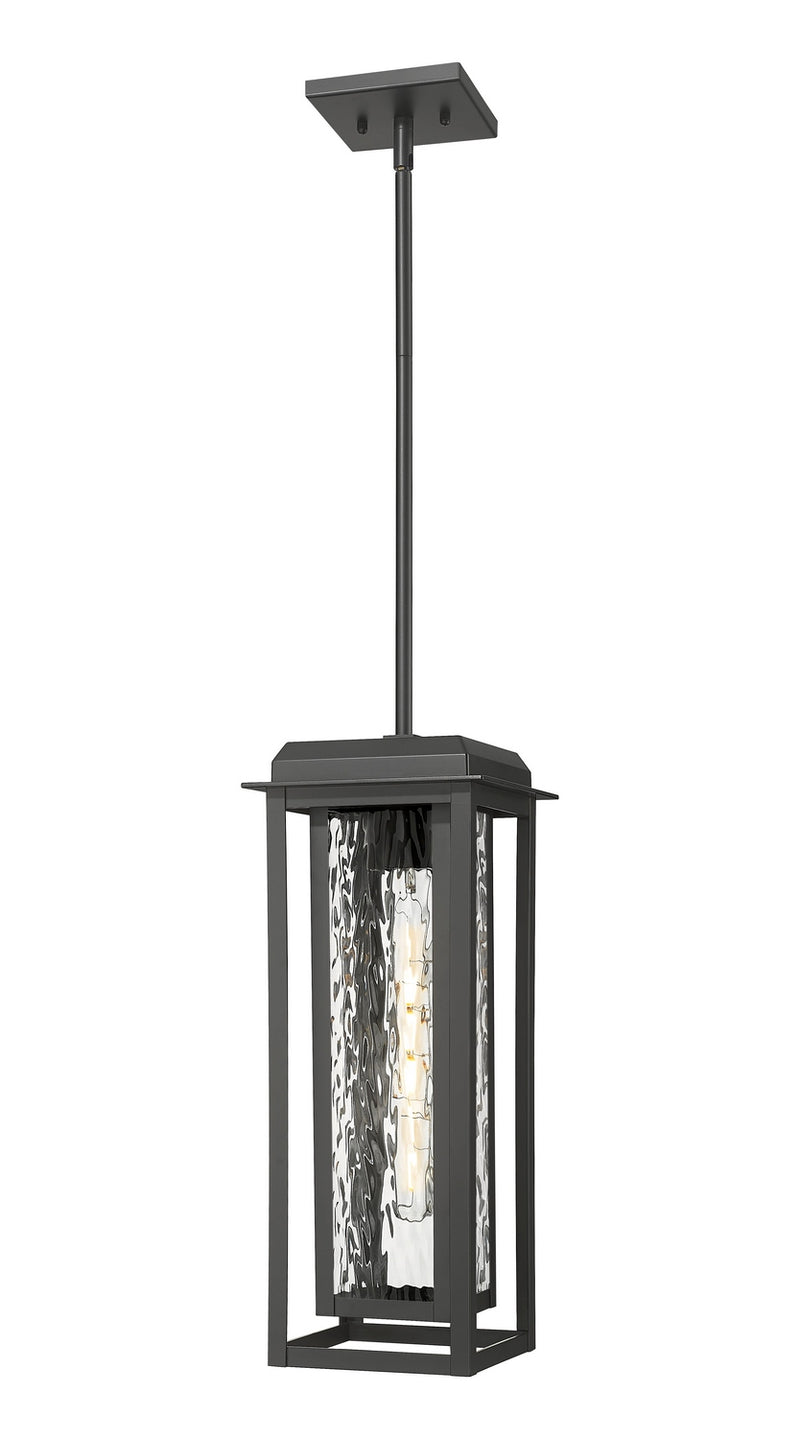 Innovations 9951-1H-BK-19-CG-BK-WG One Light Pendant, Matte Black