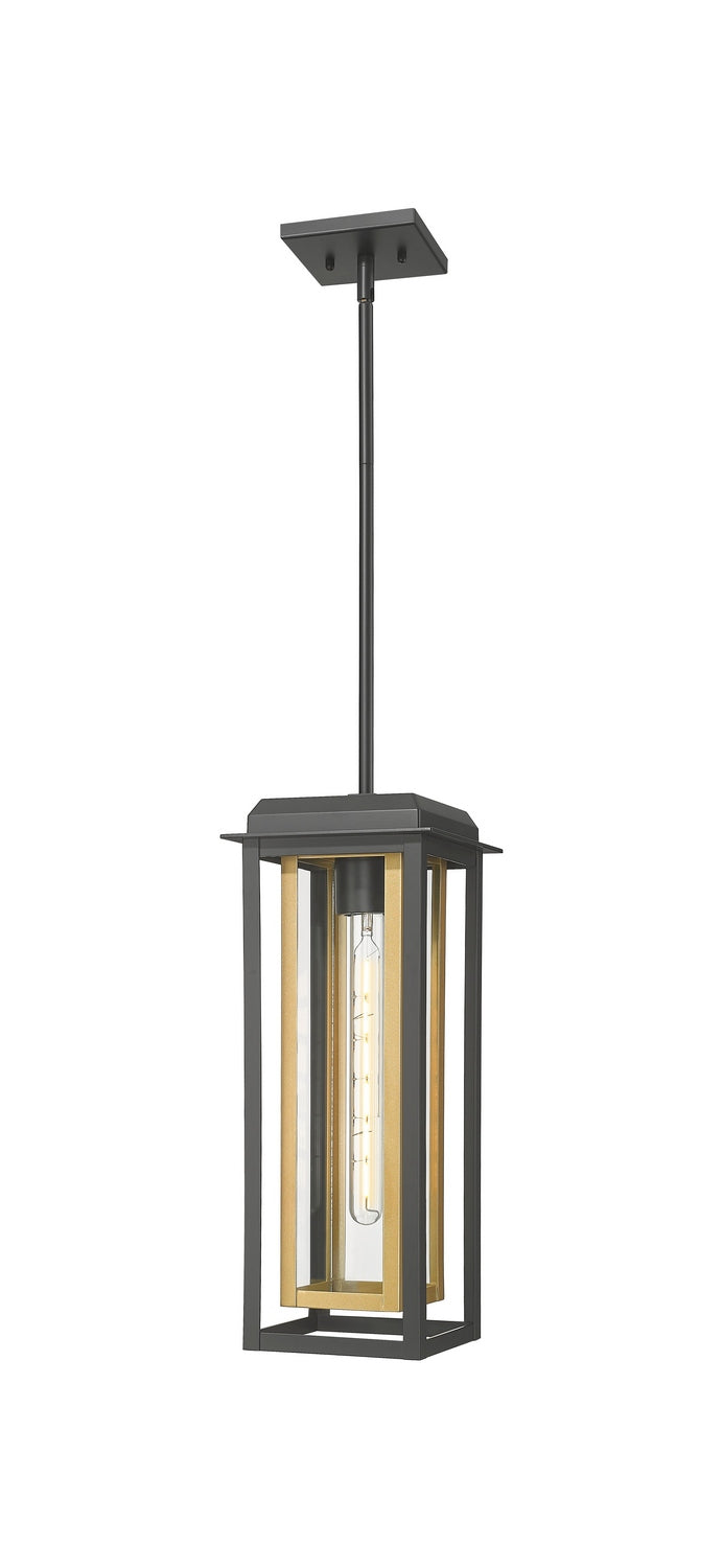 Innovations 9951-1H-BK-19-CG-BR-CL One Light Pendant, Matte Black
