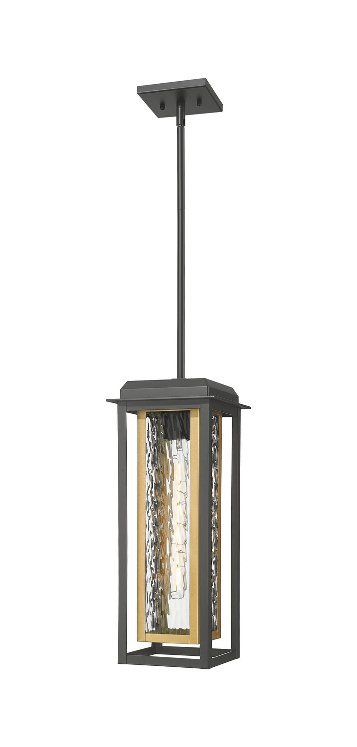 Innovations 9951-1H-BK-19-CG-BR-WG One Light Pendant, Matte Black