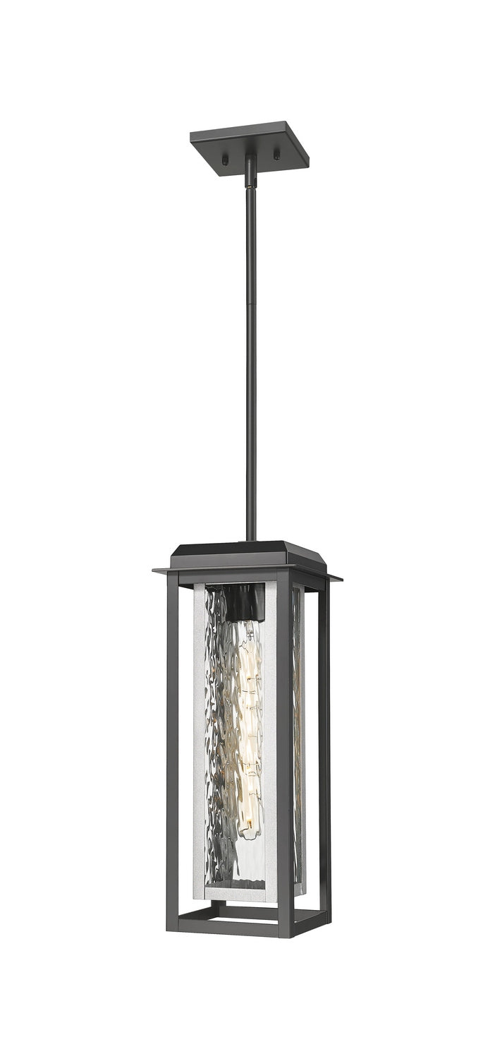 Innovations 9951-1H-BK-19-CG-SV-WG One Light Pendant, Matte Black