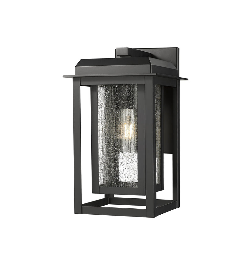 Innovations 9951-1W-BK-13-CG-BK-SDY One Light Wall Sconce, Matte Black