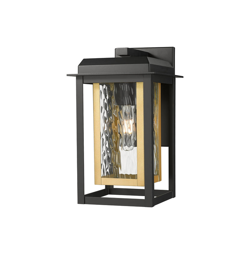Innovations 9951-1W-BK-13-CG-BR-WG One Light Wall Sconce, Matte Black