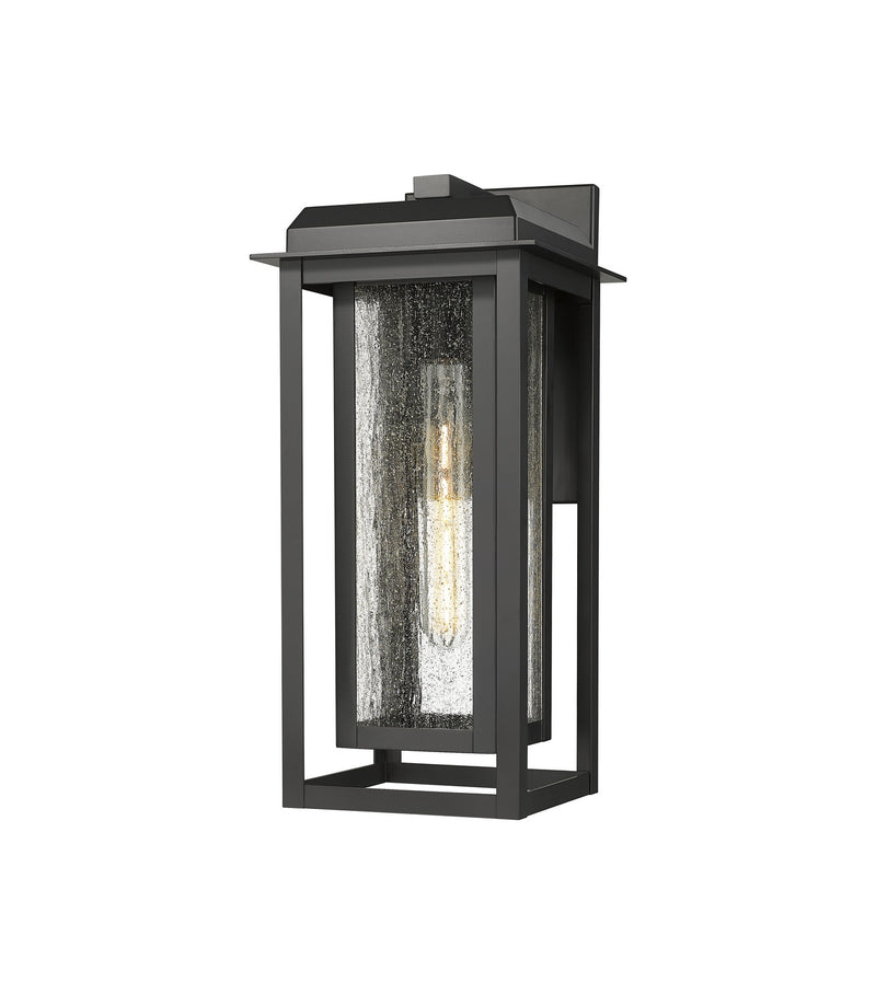 Innovations 9951-1W-BK-16-CG-BK-SDY One Light Wall Sconce, Matte Black