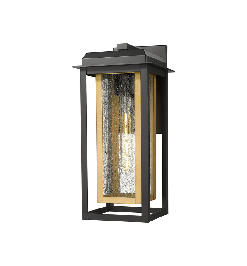 Innovations 9951-1W-BK-16-CG-BR-SDY One Light Wall Sconce, Matte Black