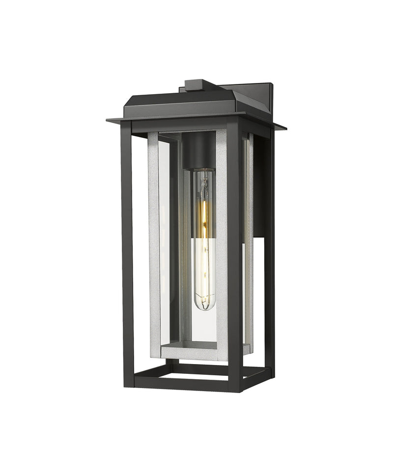 Innovations 9951-1W-BK-16-CG-SV-CL One Light Wall Sconce, Matte Black