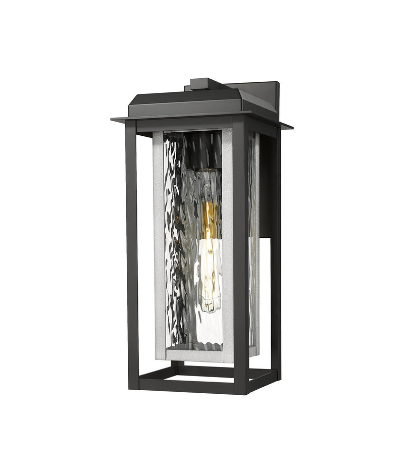 Innovations 9951-1W-BK-16-CG-SV-WG One Light Wall Sconce, Matte Black