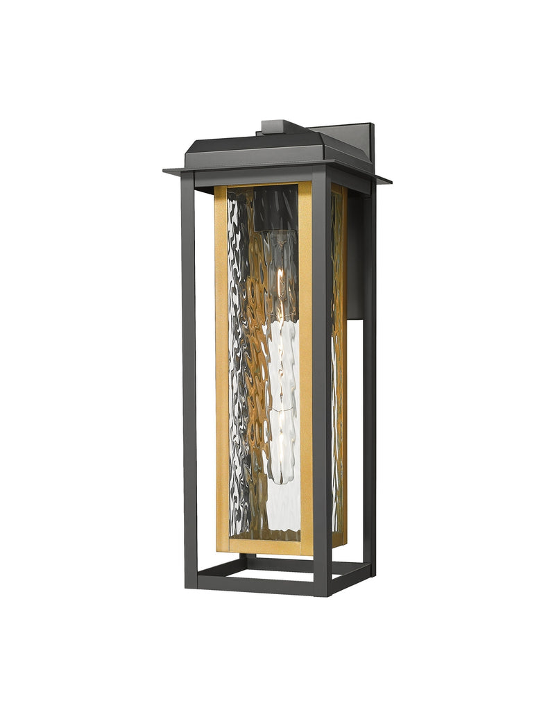 Innovations 9951-1W-BK-20-CG-BR-WG One Light Wall Sconce, Matte Black