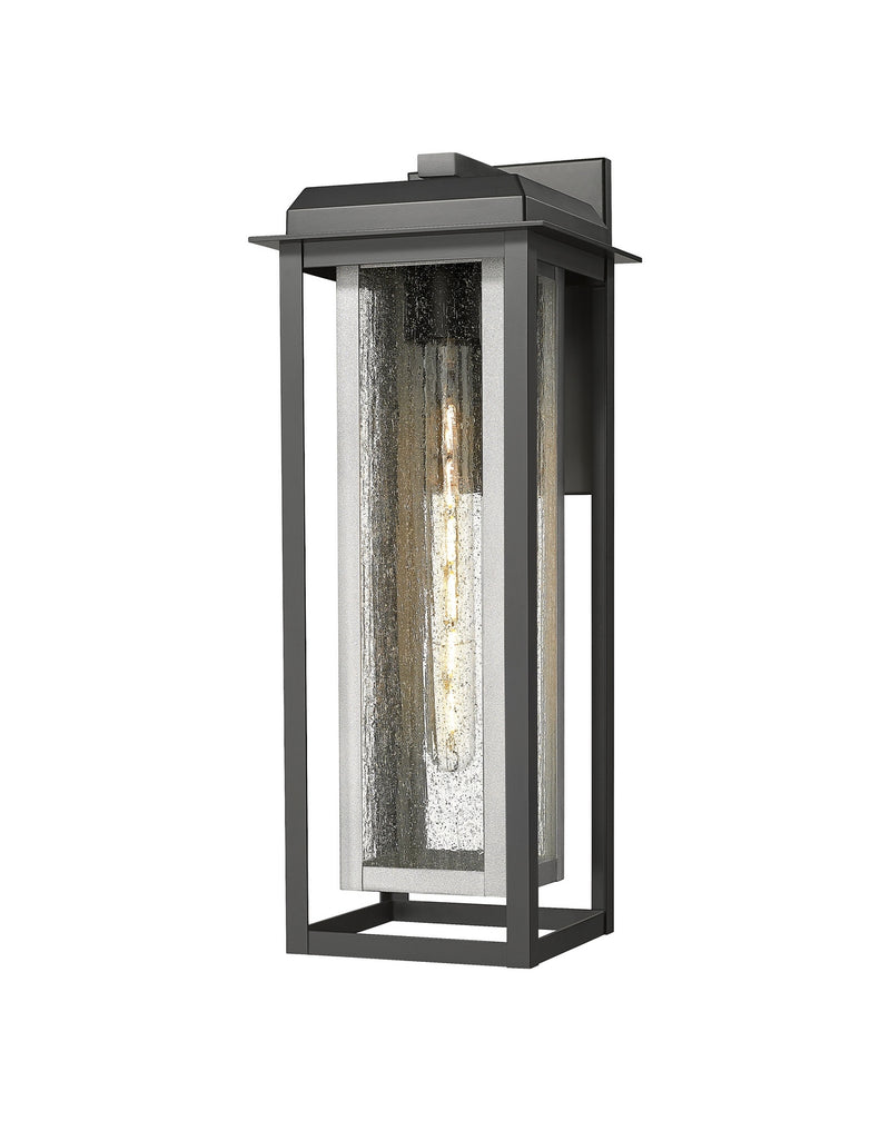 Innovations 9951-1W-BK-20-CG-SV-SDY One Light Wall Sconce, Matte Black