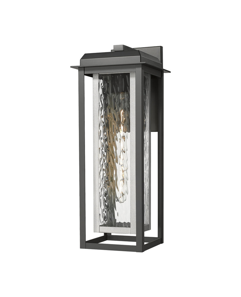 Innovations 9951-1W-BK-20-CG-SV-WG One Light Wall Sconce, Matte Black