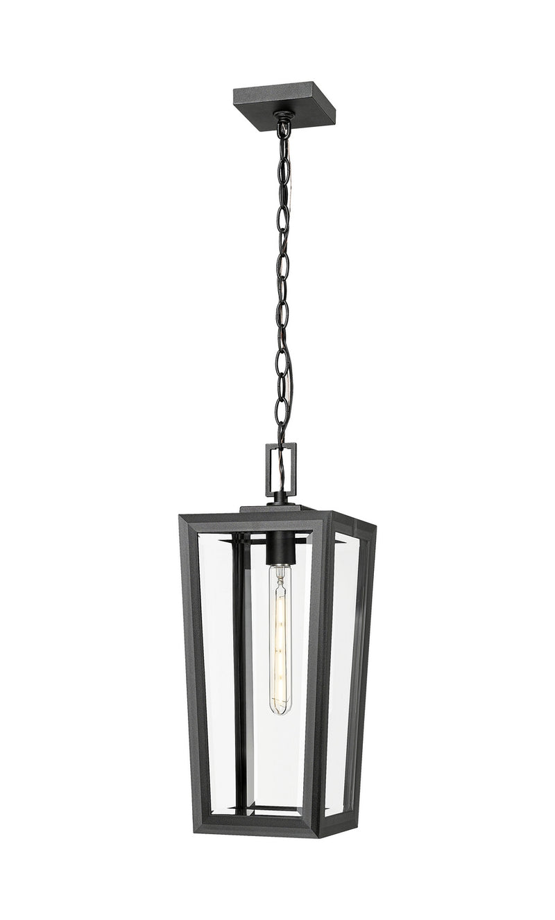 Innovations 9952-1H-BK-20-CL One Light Pendant, Matte Black