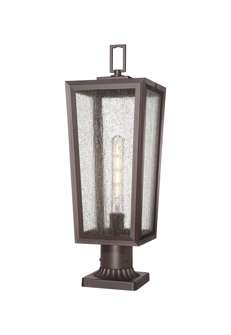 Innovations 9952-1PLT-BZ-23-SDY One Light Outdoor Post Lantern, Bronze