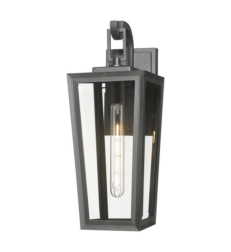 Innovations 9952-1W-BK-17-CL One Light Wall Sconce, Matte Black