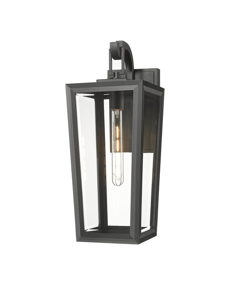 Innovations 9952-1W-BK-21-CL One Light Wall Sconce, Matte Black