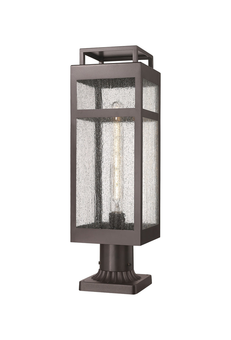 Innovations 9953-1PLT-BZ-20-SDY One Light Outdoor Post Lantern, Bronze