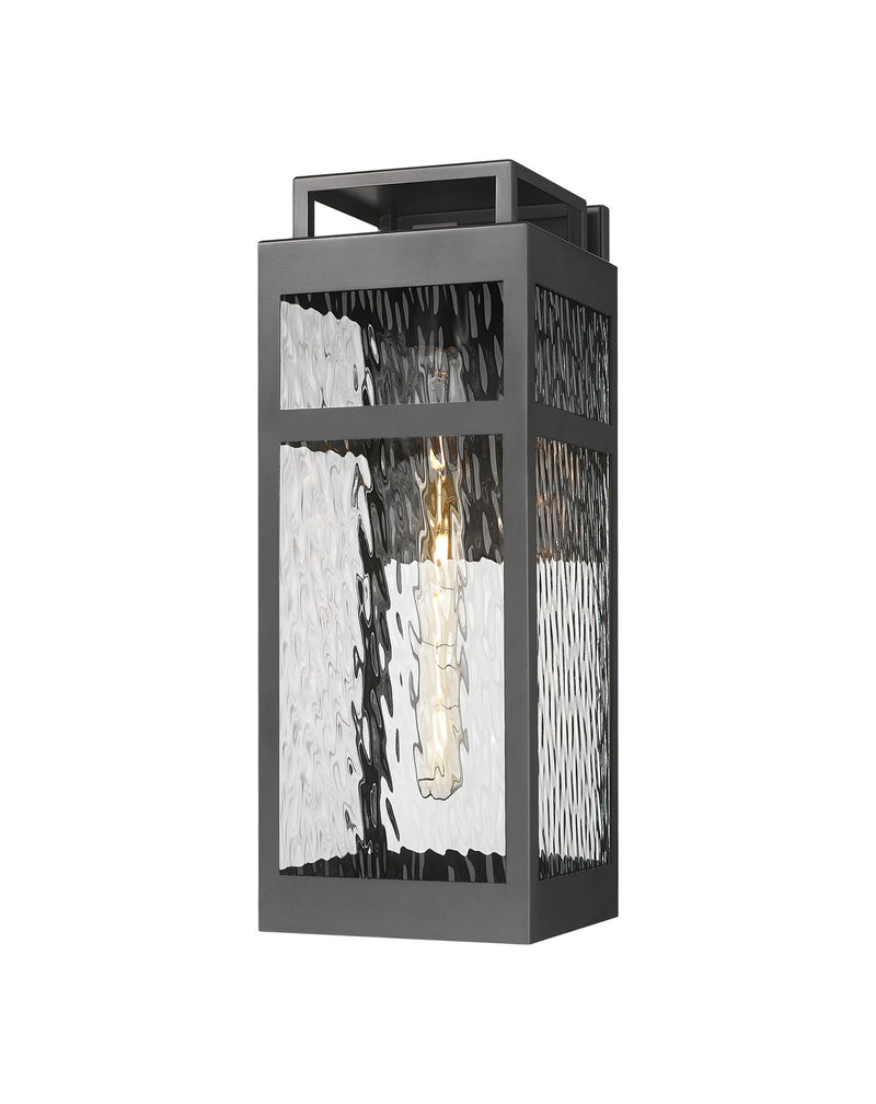 Innovations 9953-1W-BK-18-WG One Light Wall Sconce, Matte Black