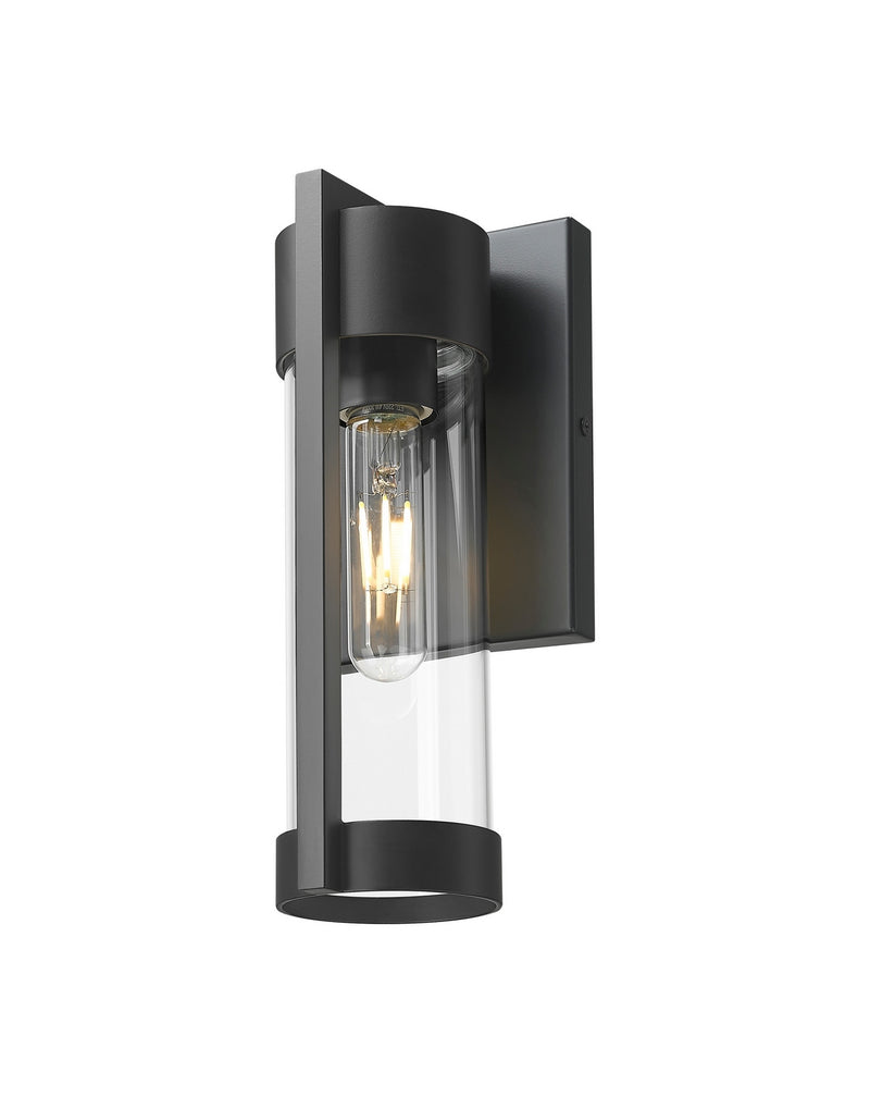 Innovations 9954-1W-BK-10-CL One Light Wall Sconce, Matte Black