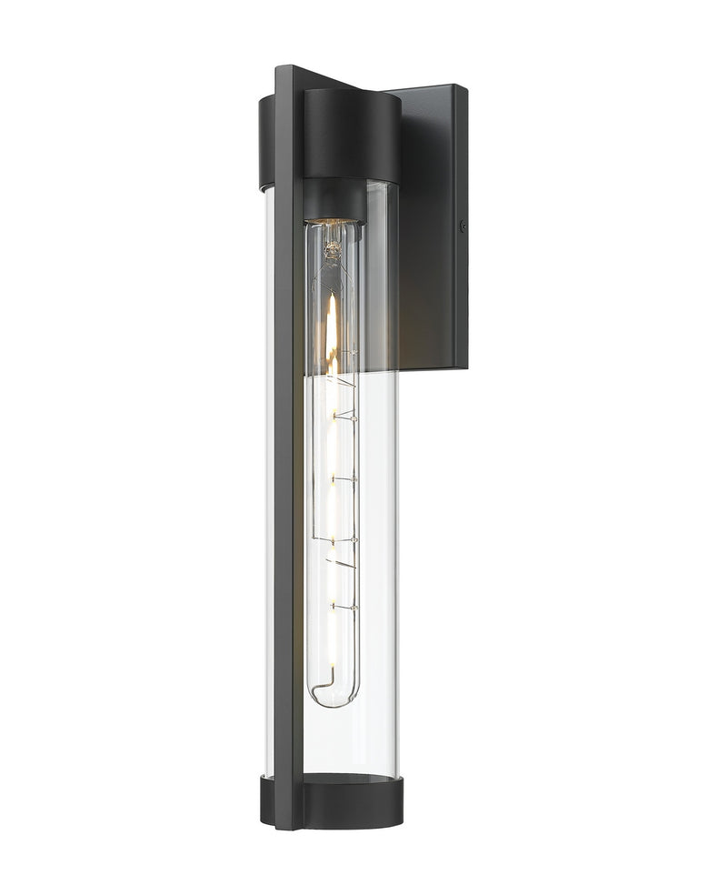 Innovations 9954-1W-BK-16-CL One Light Wall Sconce, Matte Black