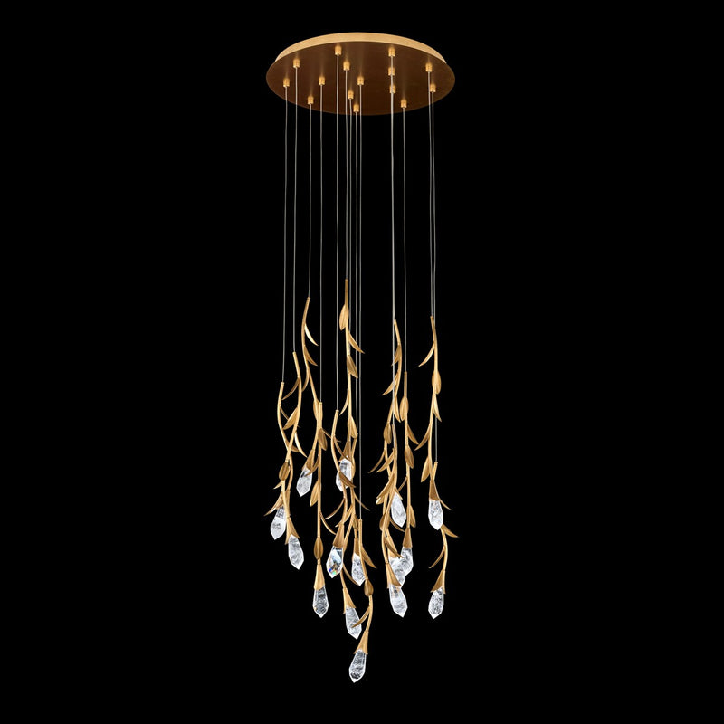 Schonbek S2415-47OH LED Pendant, Antique Pewter