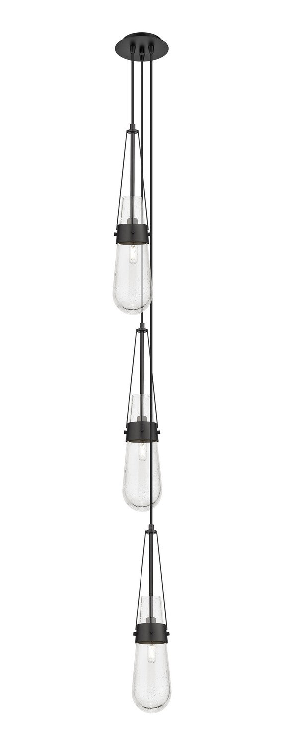 Innovations 103-452-1P-BK-G452-4SDY Three Light Pendant, Matte Black