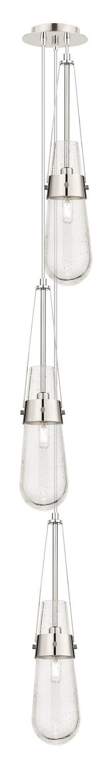 Innovations 103-452-1P-PN-G452-4SDY Three Light Pendant, Polished Nickel