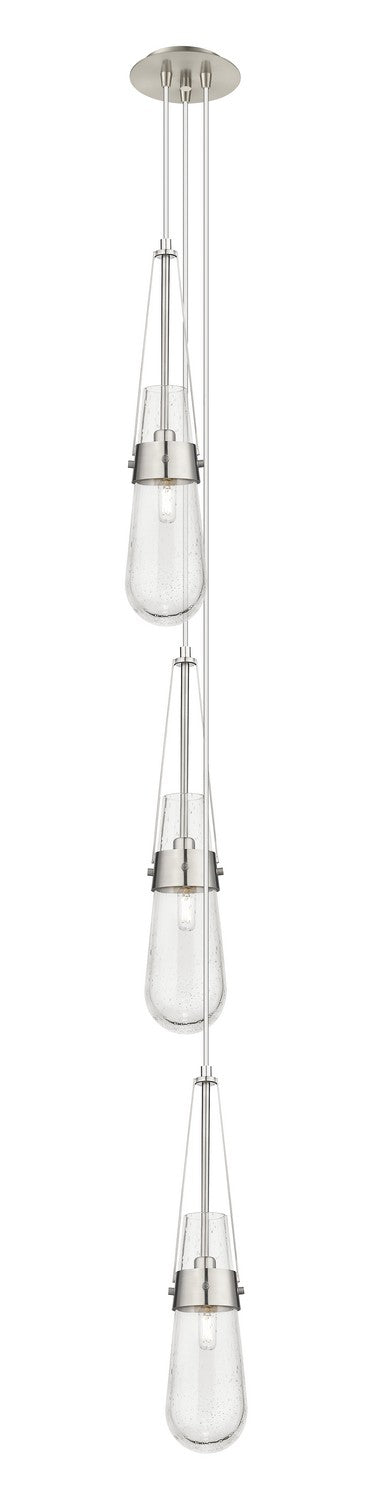 Innovations 103-452-1P-SN-G452-4SDY Three Light Pendant, Brushed Satin Nickel