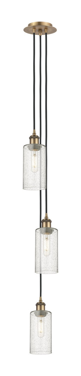 Innovations 103B-3P-BB-G434-7SDY Three Light Pendant, Brushed Brass