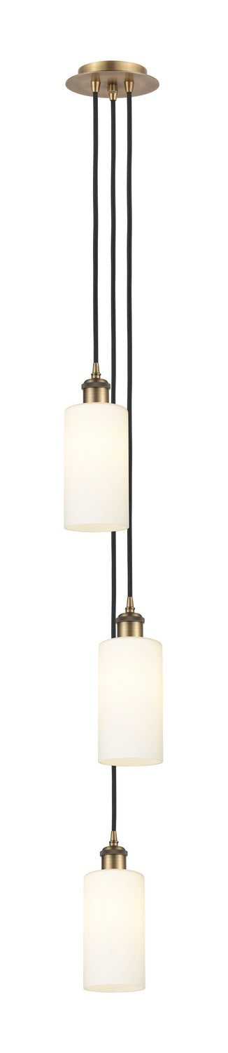 Innovations 103B-3P-BB-G434-7WH Three Light Pendant, Brushed Brass