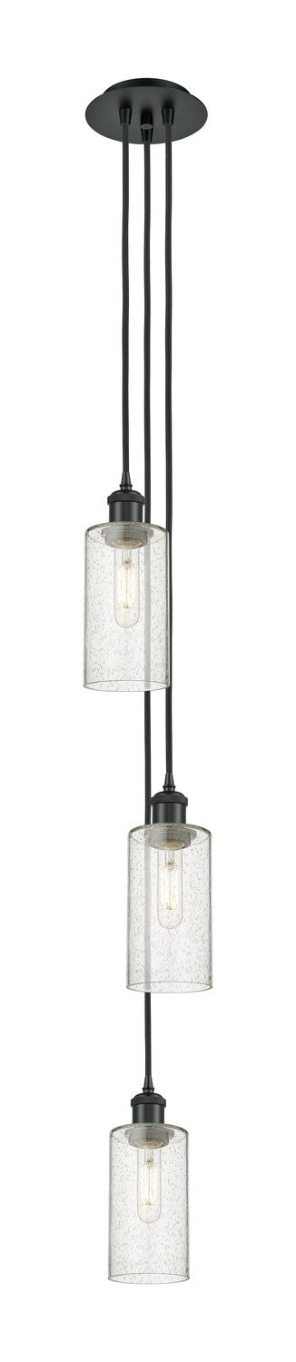 Innovations 103B-3P-BK-G434-7SDY Three Light Pendant, Matte Black