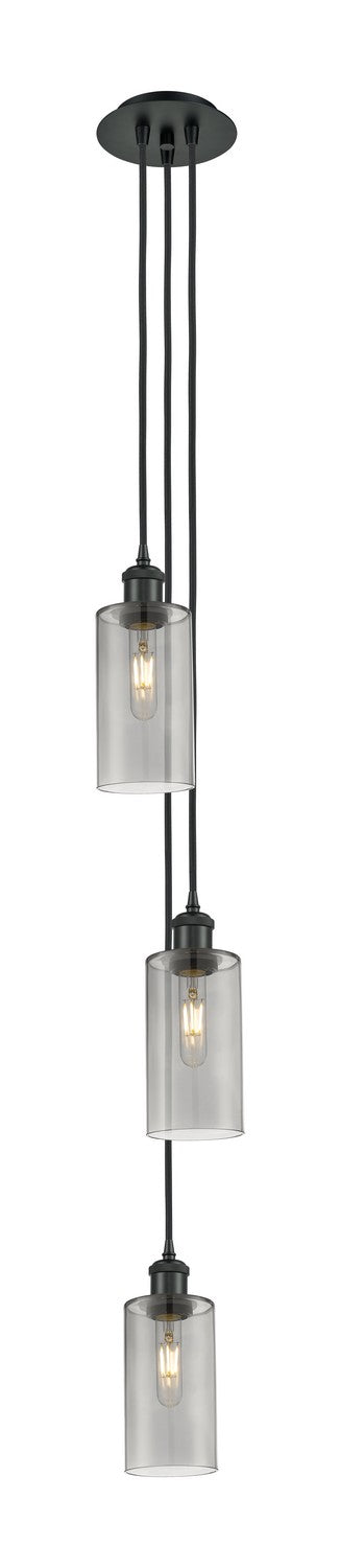 Innovations 103B-3P-BK-G434-7SM Three Light Pendant, Matte Black