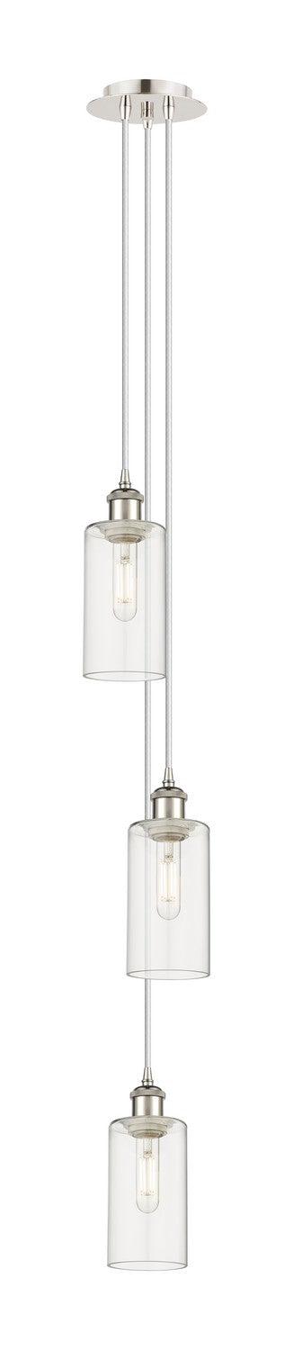 Innovations 103B-3P-PN-G434-7CL Three Light Pendant, Polished Nickel