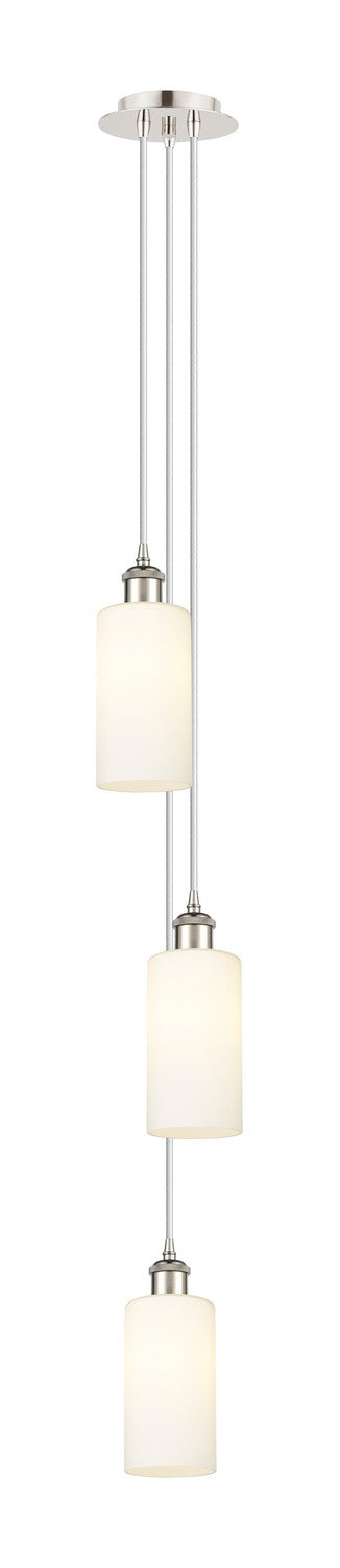 Innovations 103B-3P-PN-G434-7WH Three Light Pendant, Polished Nickel