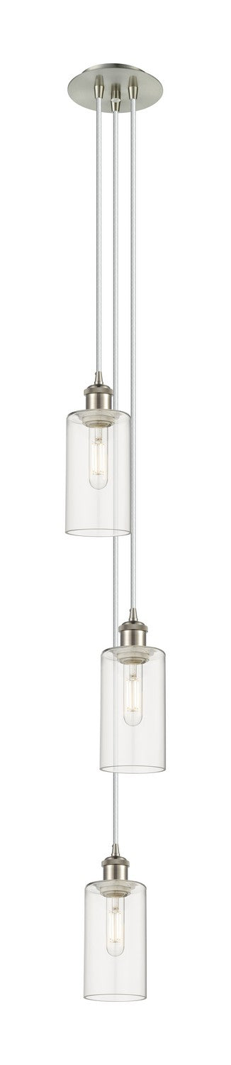 Innovations 103B-3P-SN-G434-7CL Three Light Pendant, Brushed Satin Nickel