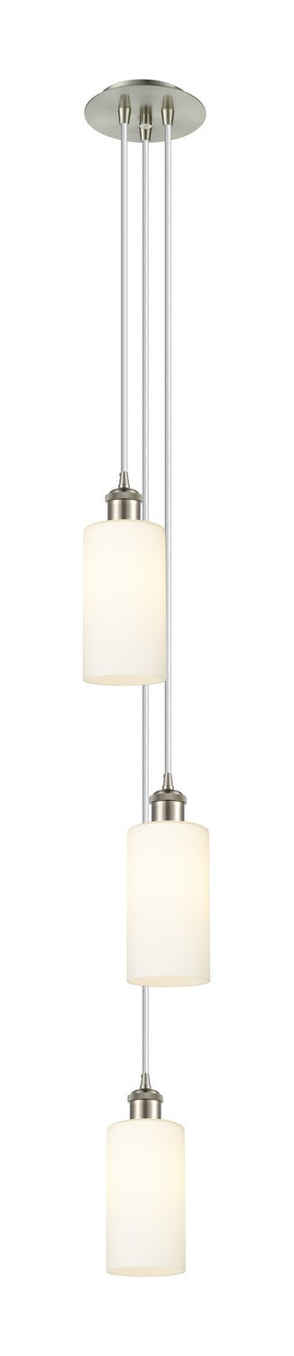 Innovations 103B-3P-SN-G434-7WH Three Light Pendant, Brushed Satin Nickel